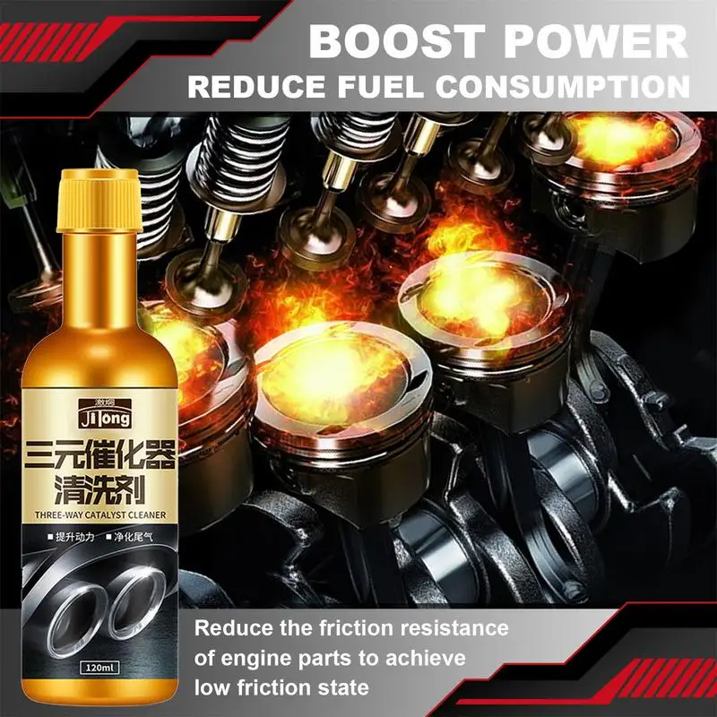 Catalytic Converter Cleaner 120ml Car Catalytic Converter Cleaner Auto Engine Carbon Carburetor Carbon Remover Catalysts Automobile Cleaning Catalysts Agent