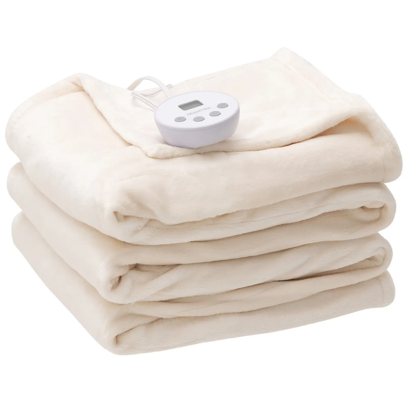 Costway 62 x 84 Heated Blanket Twin Size Electric Heated Throw Blanket w/  Timer Beige - AliExpress