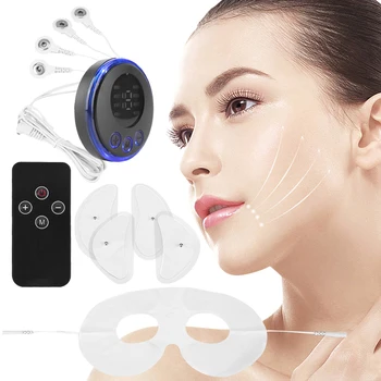 EMS Facial Massager Current Muscle Stimulator Anti-Wrinkle Anti-Aging Beauty Device USB Charging 8 Modes 19 Levels for Neck Face 1