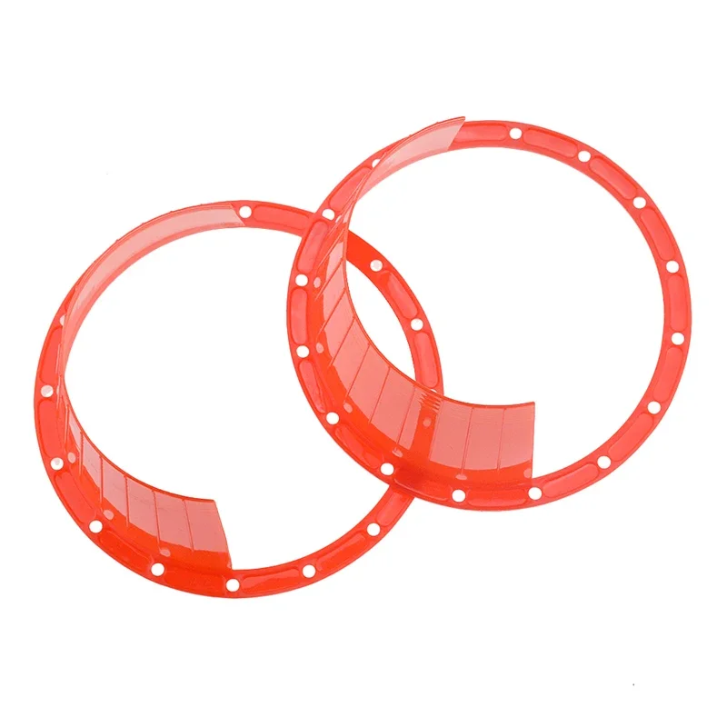 1 Pair 6.5 Inch Black Red Car Door Audio Speaker Ring Waterproof Cover Plastic Rust Protector Pad Universal Accessories