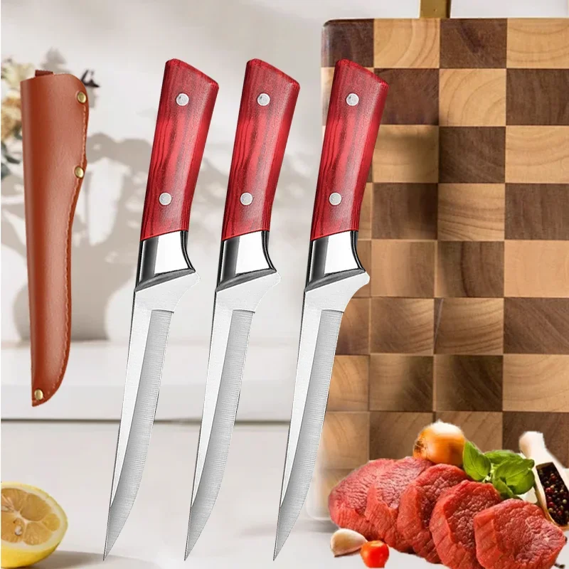 6inch Kitchen Knife For Meat Cutting Stainless Steel Fruit Paring Knife Cut Meat Pork Beef Sheep Kitchen Supplies kitchen knife