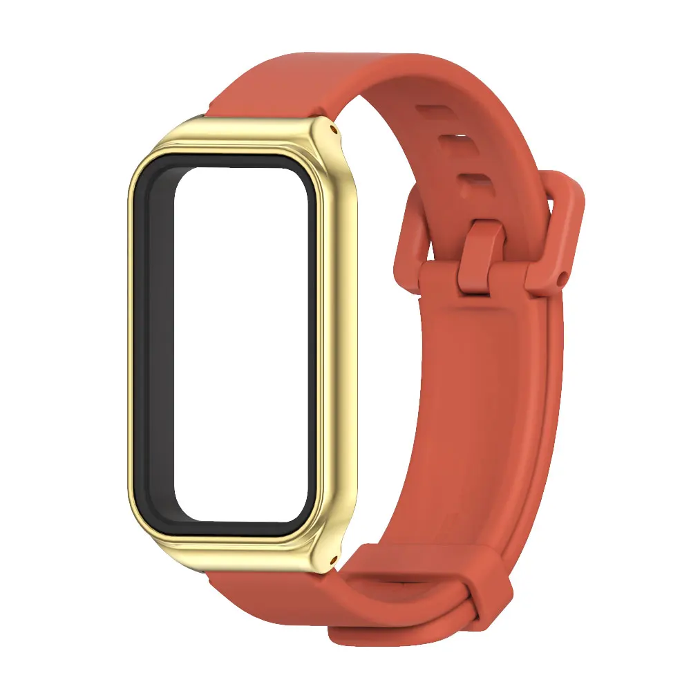 Silicone Waterproof Replacement Strap for Amazfit Band 7 - Soft and Comfortable Watch Bracelet