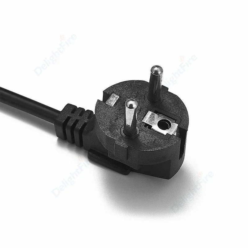Universal EU Plug Power Cable with IEC C5 C13 Adapter Extension Cord