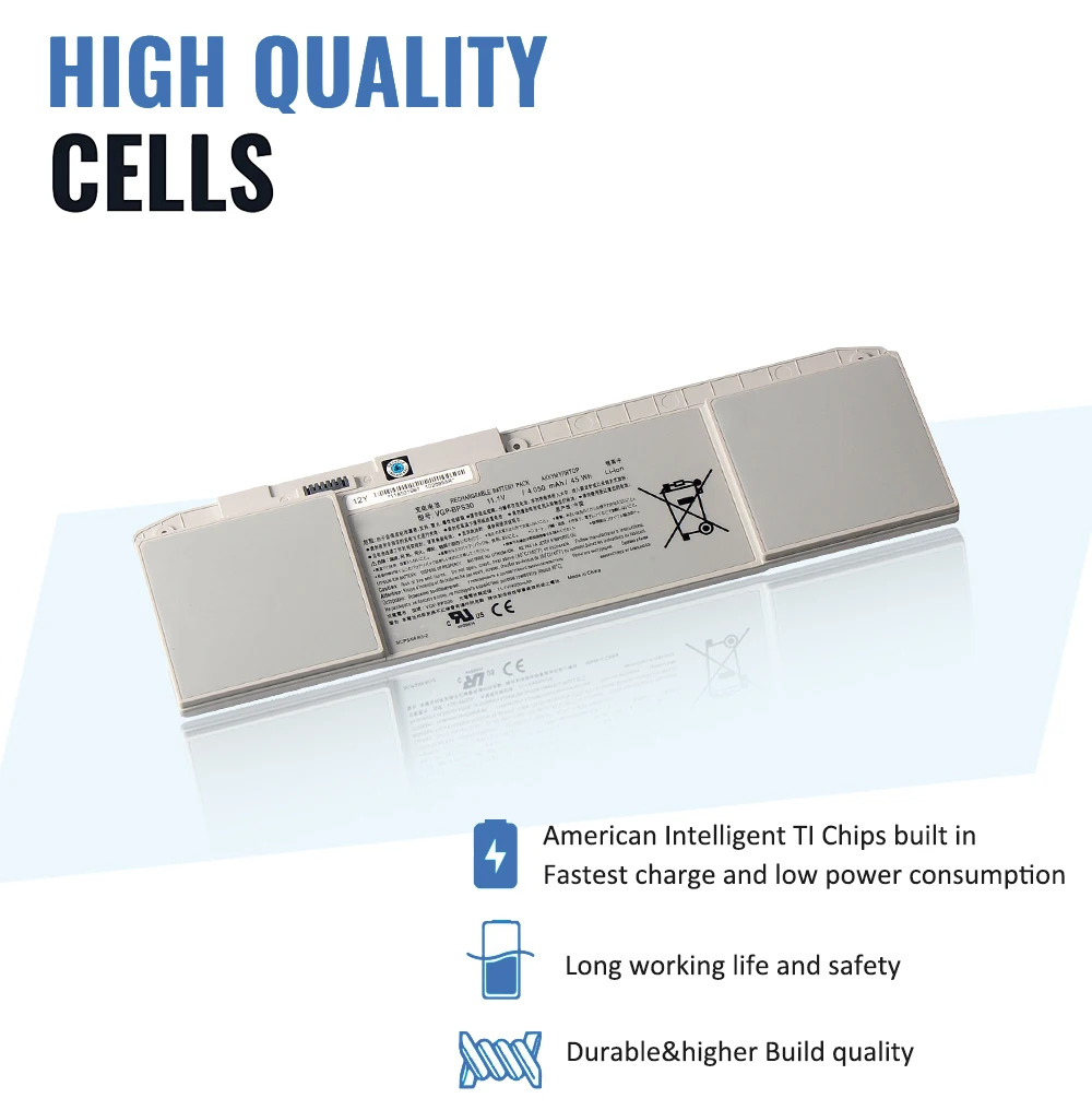 Etesbay Vgp-bps30 4050mah Bateria do Portátil para Sony Svt11 45wh Svt13 T11 T13 Svt131 Svt131a11t Sv-t1115fd Sv-t1113fgs Sv-t1115fg - Imagem 4