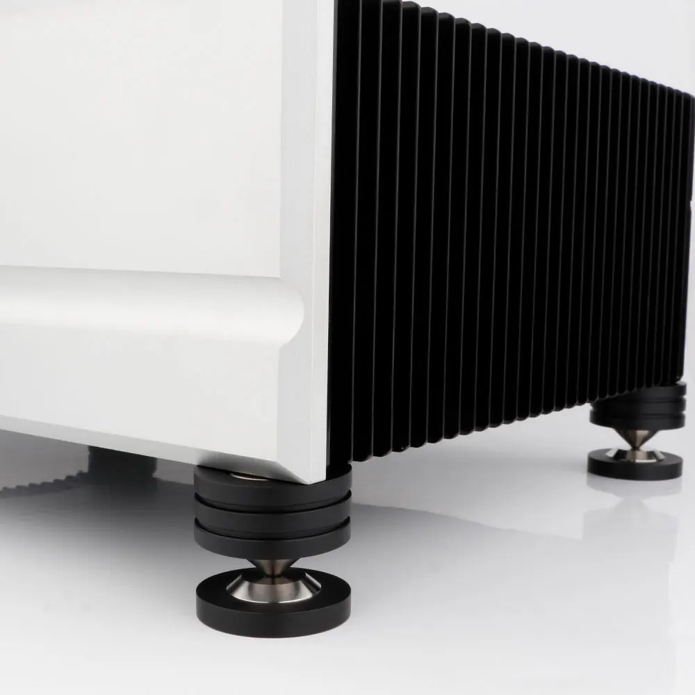 New Black Crystal Steel Dia 49*37mm Sound Isolation Feet Speaker