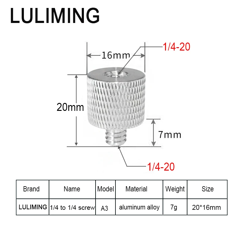 Universal Conversion Screw Adapter for Microphone and Photography Setup