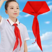 Classic China Style Triangle Towel Scarf 120cm Cotton Red Scarf School Supplies Red Tie Choker Young Pioneer Scarves Gifts