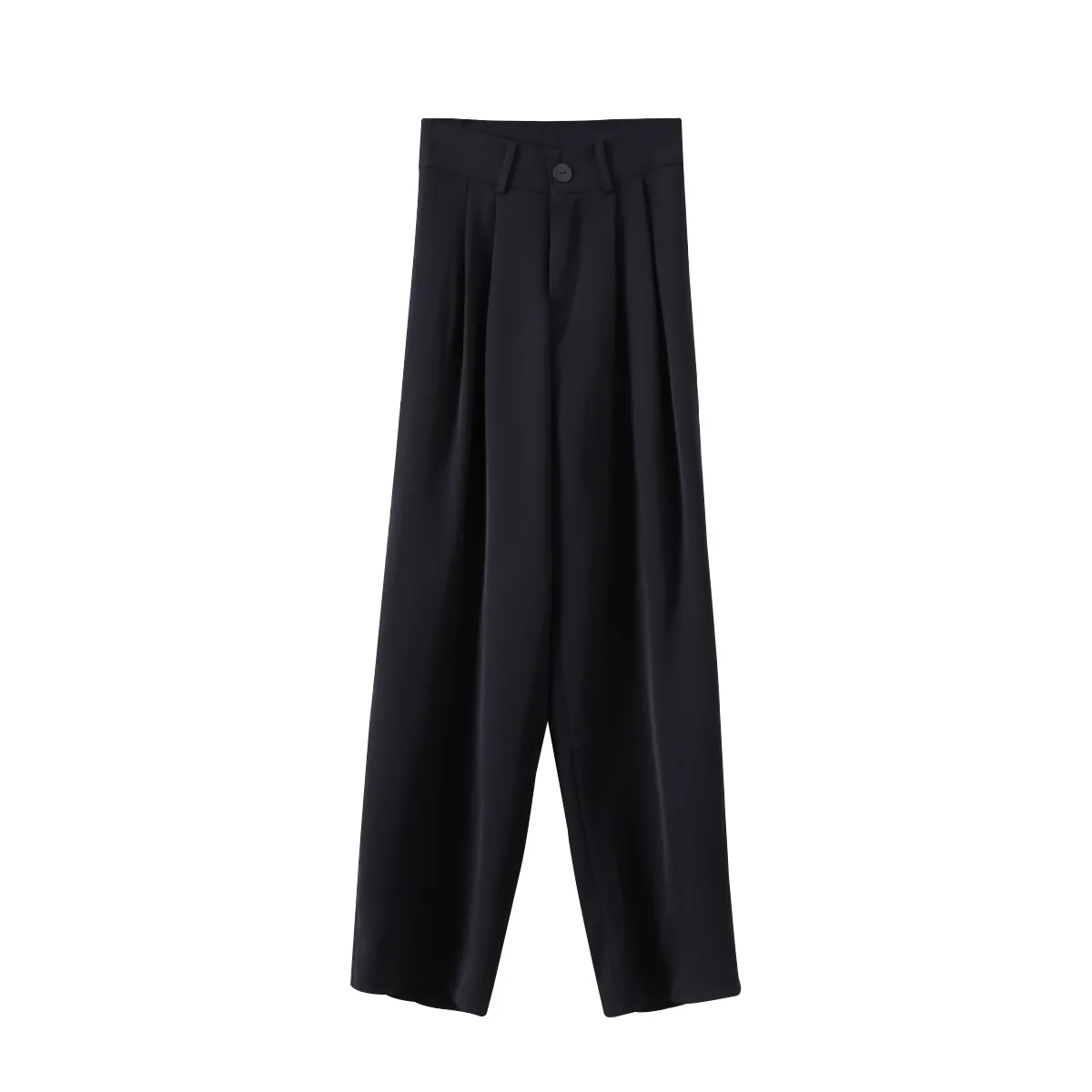 Wide-leg pants women wear 2022 new high-waisted drape loose casual straight-leg mopping trousers black pants cargo pants Pants & Capris