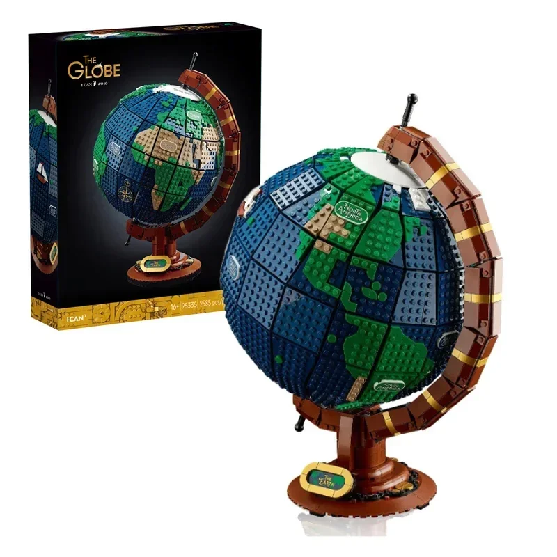 

IN stock Expert Moc Brick 2585PCS Earth Globe Modular Building Blocks Assembly Brick Children Educational Model Bricks 21332