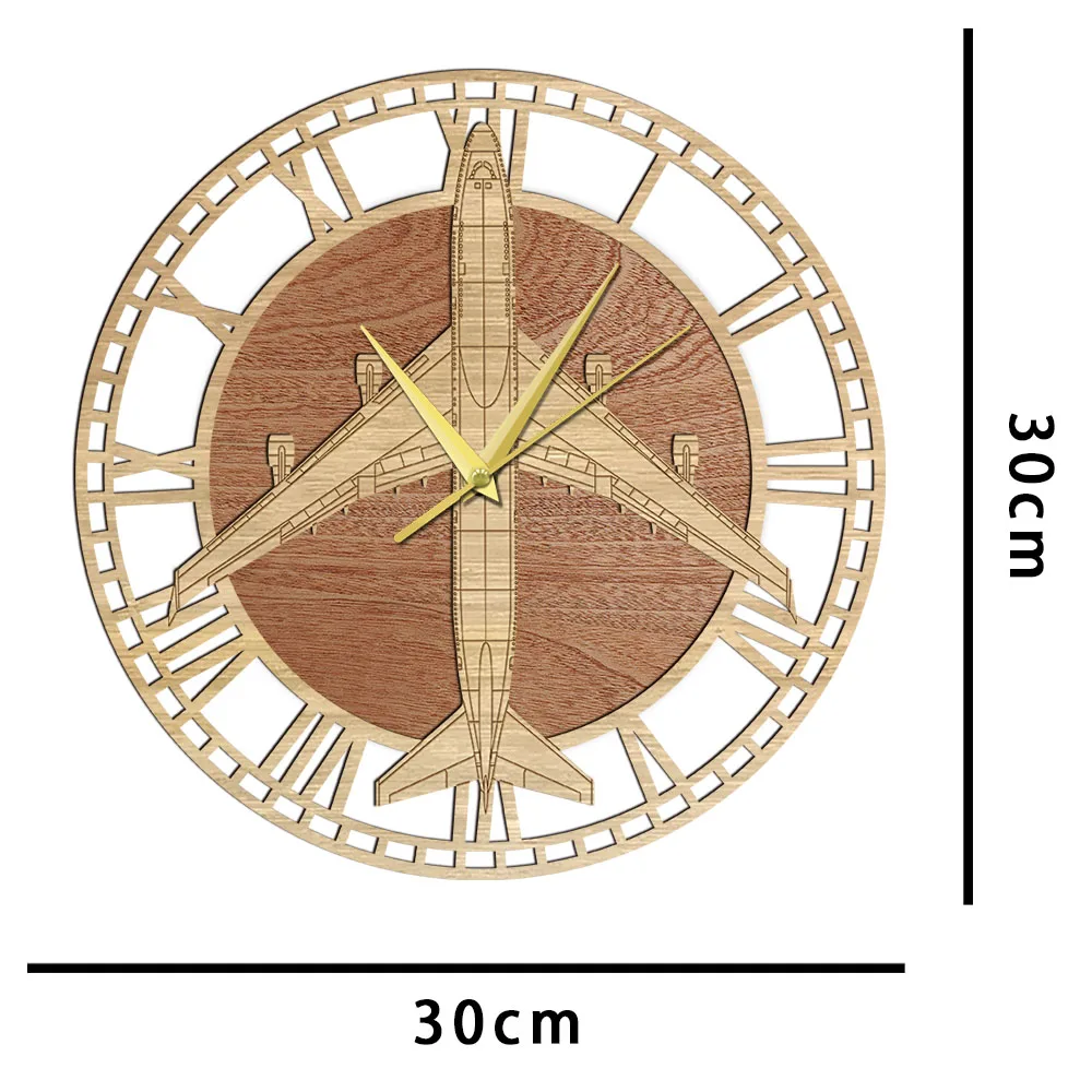 747, relógio comercial de parede com aviador,