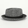 Classic Pork Pie Bowler Hat Panama Flat Fedora Jazz Cap Unisex Heisenberg Style 2