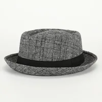 Classic Pork Pie Bowler Hat Panama Flat Fedora Jazz Cap Unisex Heisenberg Style 2