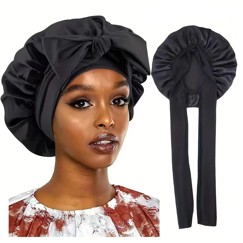 Wig Pose Kit Invisible Wig Glue Remover Frontal Hair Wax Stick Elastic Edge Banding Tie Satin Bonnet Brush Tail Comb 7Pcs