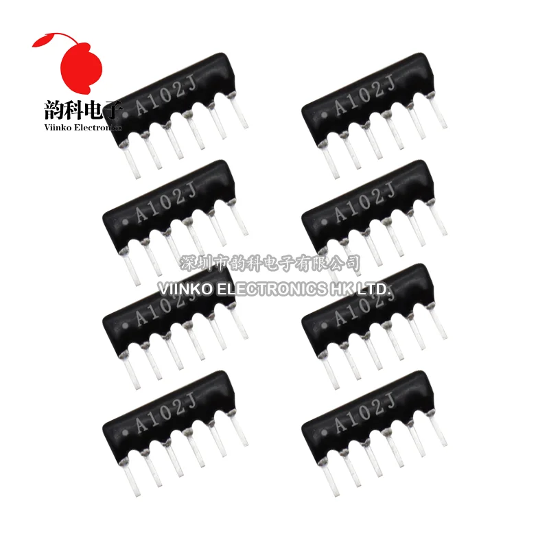 Network Resistor Array 9PIN 8PIN 7PIN 6PIN 5PIN DIP 100 220 470 680 1K 1.2K 1.5K 2K 2.2K 4.7K 5.1K 10K 100K ohm 10pcs
