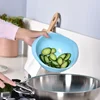 Rice Sieve Plastic Colander Kitchen Drain Basket with Handles Rice Bowl Strainer Strainer Basket Sink Drain Kitchen Tools 6