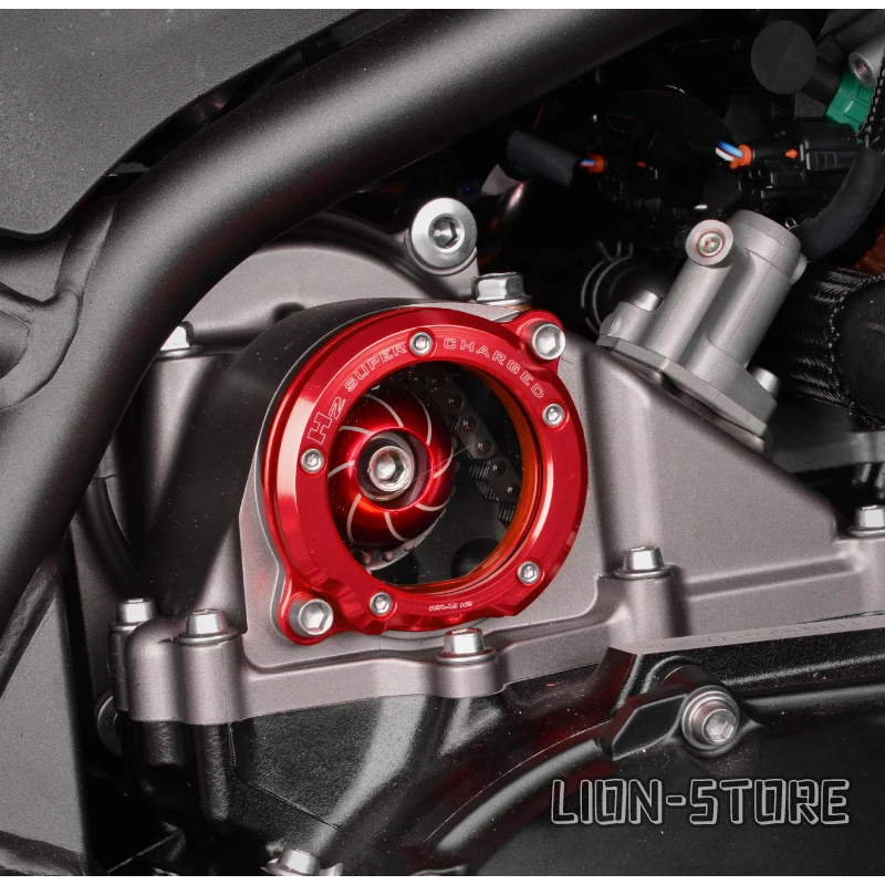 アクセサリー h2 Transparent cover for turbocharging FOR KAWASAKI Z H2 SX H2R H2