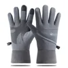 Men Winter Waterproof Cycling Gloves Outdoor Sports Running Motorcycle Ski Touch Screen Fleece Gloves Non-slip Warm Full Fingers 1