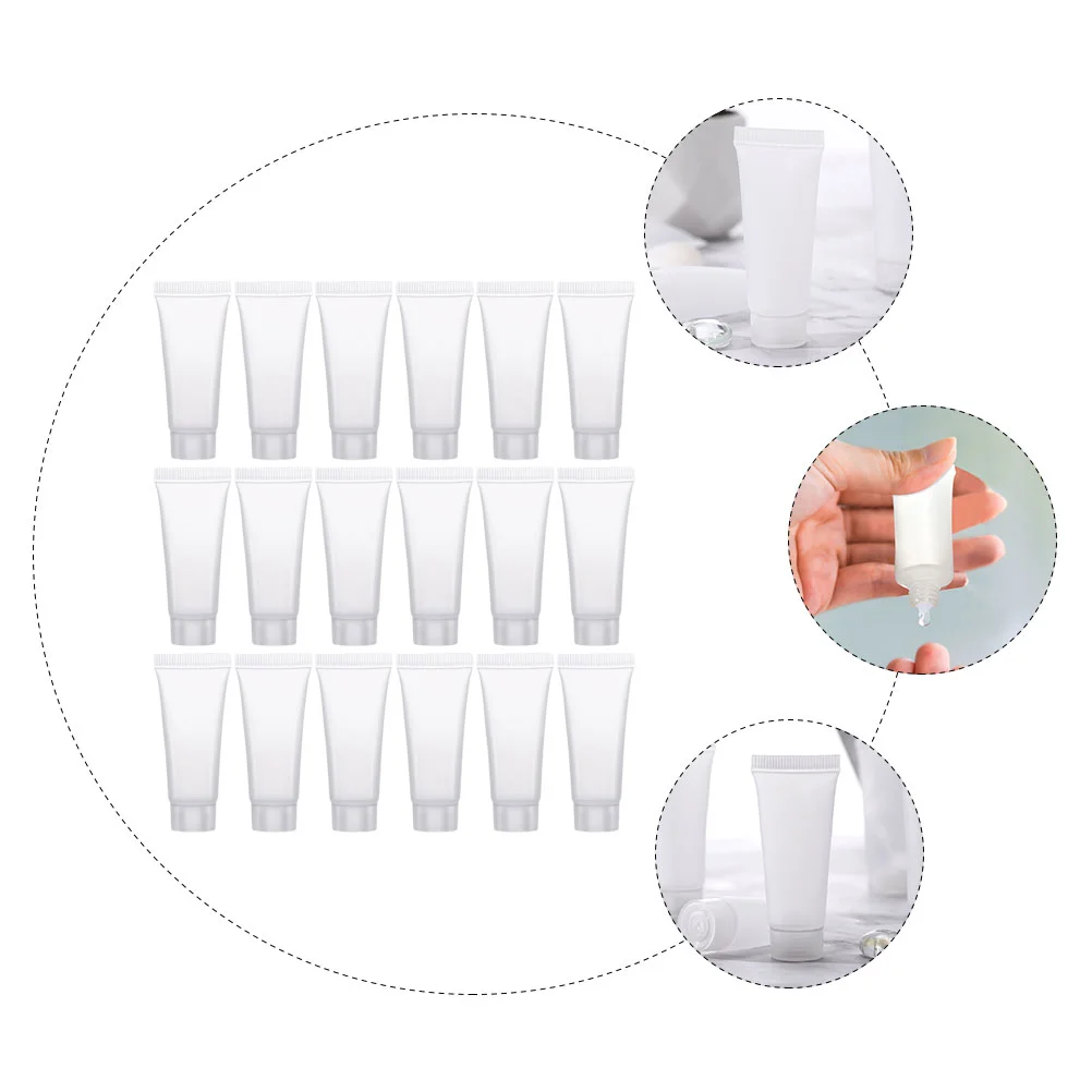 

40 Pcs Bottled Empty Lotion Tubes Travel Container Lip Balm Containers for Toiletries Bottles Cosmetics Dispenser