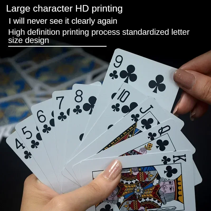 Playing Cards Waterproof PVC Polka Dot Playing Cards Washable Adult Christmas Gift Parties Bars Family Gatherings