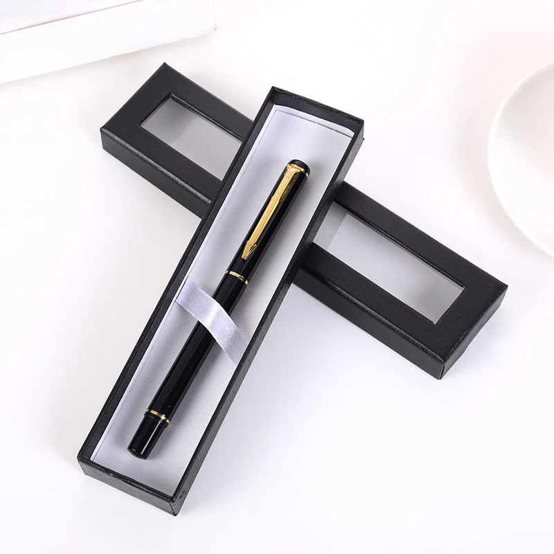 20Pcs Pen Box Transparent Window Paper Packaging Gift Gel Pen Box Pencil Cases Pen Boxes Packaging Jewelry Gift Box Pencil Box 2