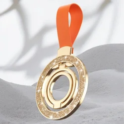 Double - Sided Magnetic Finger Ring Holder with Kickstand (Polished Golden)