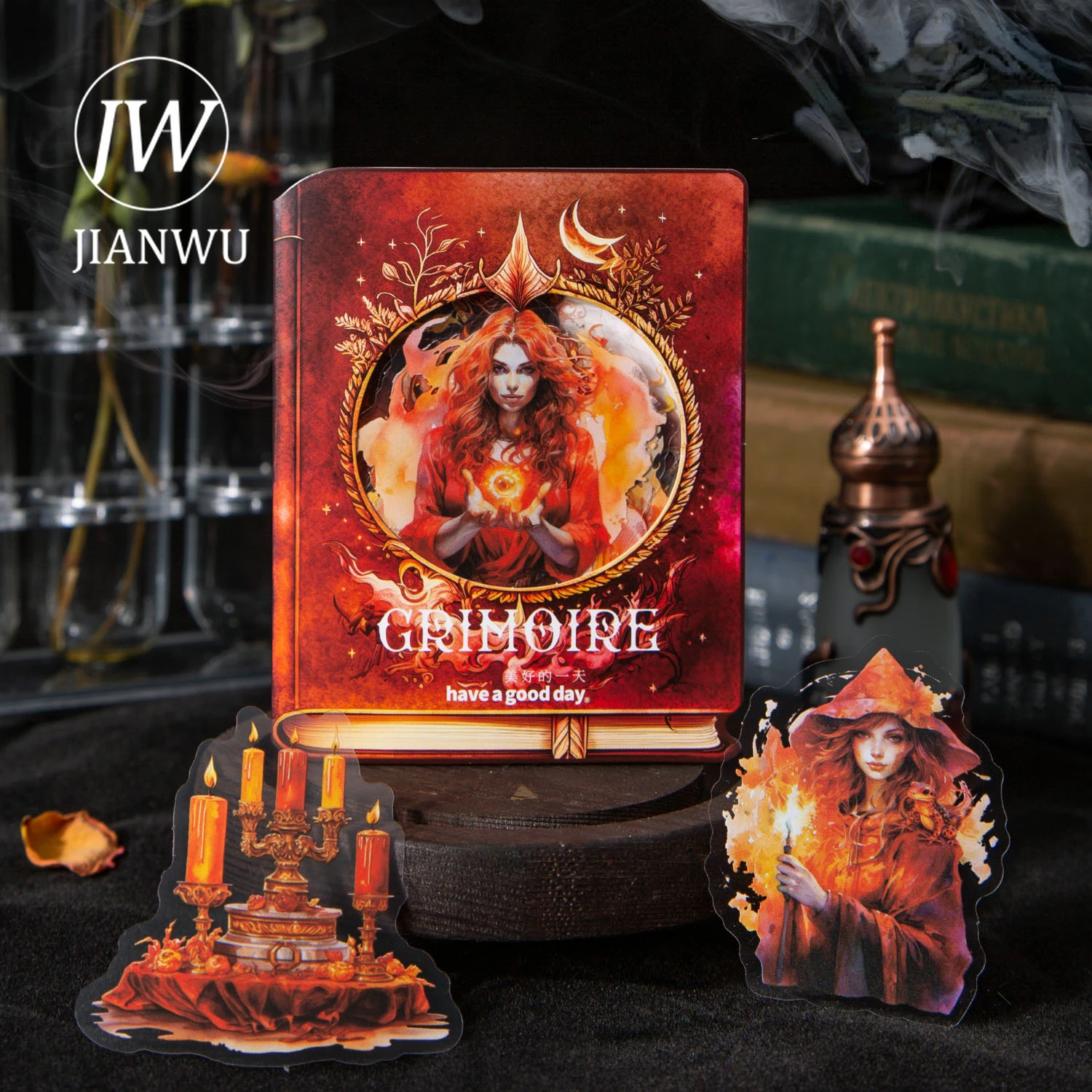 JIANWU 40 Sheets Sacred Grimoire Series Vintage Magic Witch