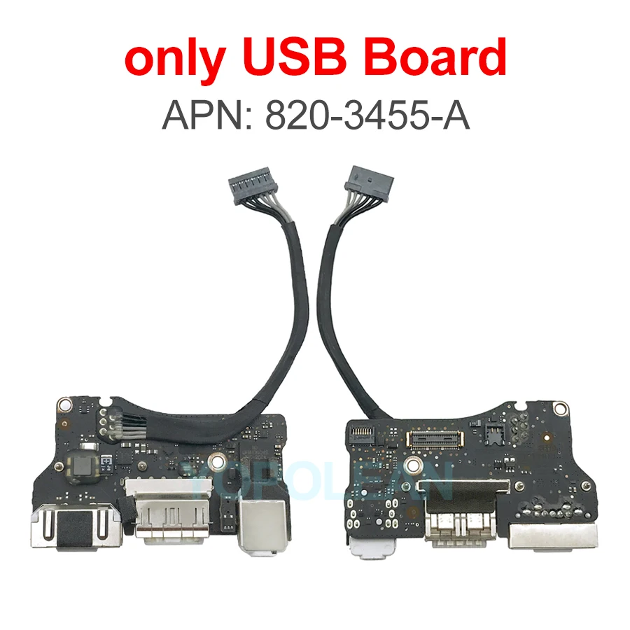 Original I/O USB Audio DC Jack Board Flex Cable 820-3455-A 821
