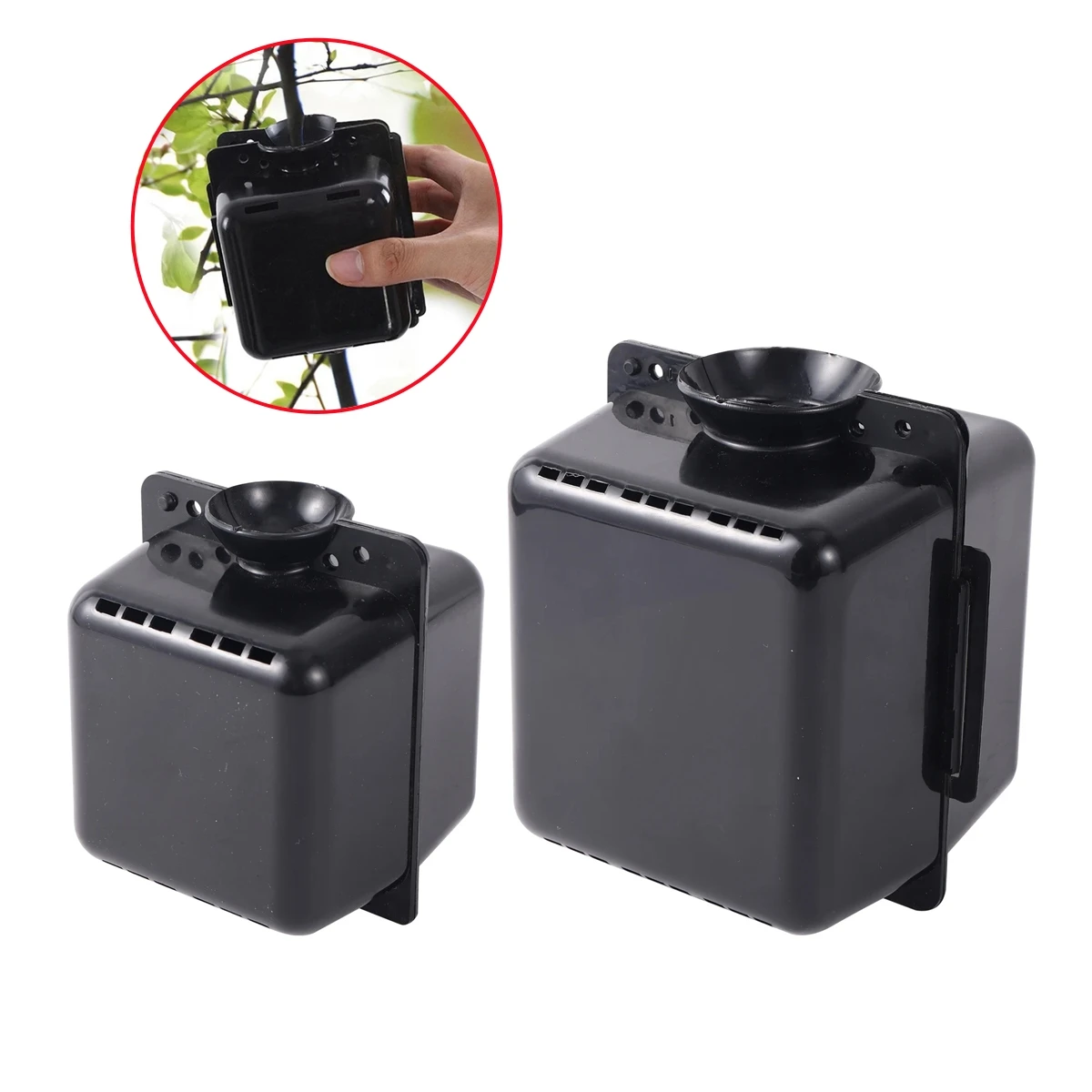 3Pcs Square-shape Plant Root Growing Box Reusable Plastic Plant Rooting Device High-Altitude Branch Cutting Grafting Rooting Box 6