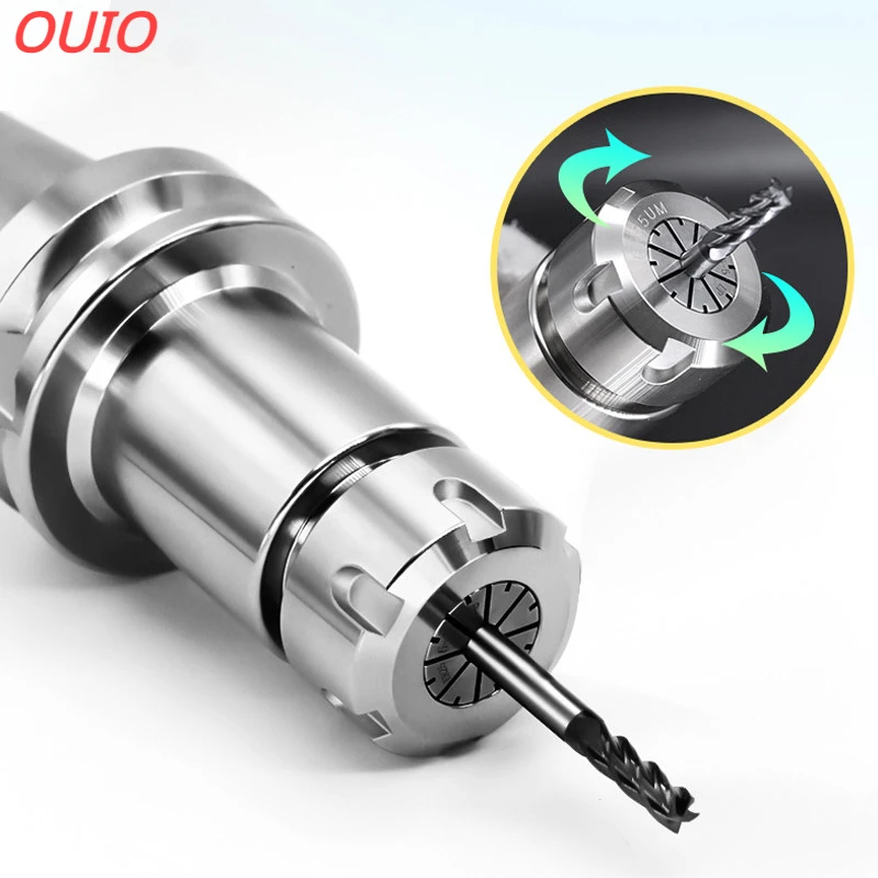 OUIO ER11 ER16 ER20 ER25 ER32 ER Collet Chuck Engraving Machine Spindle Motor Milling Cutter CNC Lathe Tool Drill Collets chuck images - 6