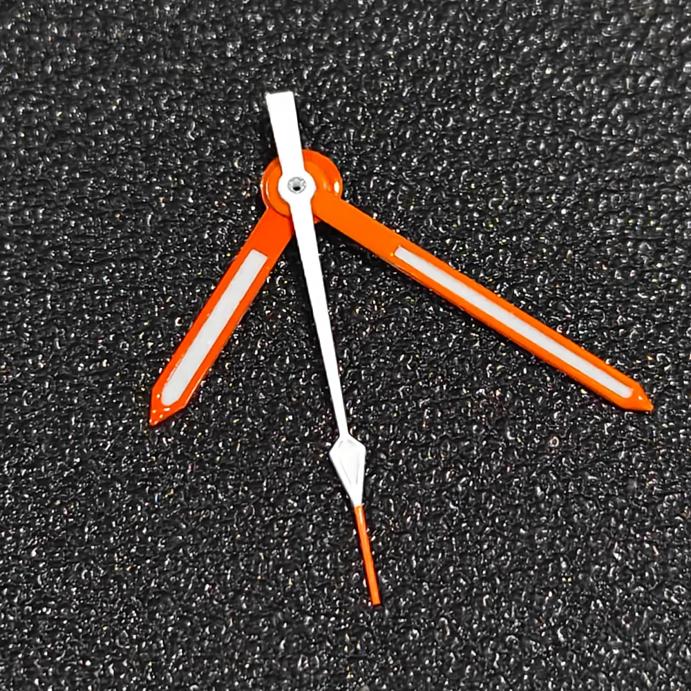 C3 Green Luminous 6-Hands: High-Quality Watch Hands in Orange, Silver, and Blue