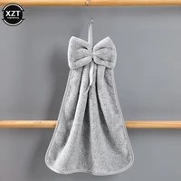 Coral Velvet Bowknot Soft Hand Towels Bathroom Thickened Microfiber Towel Absorbent Cleaning Rags Home Kitchen Wipe Dishcloths 5