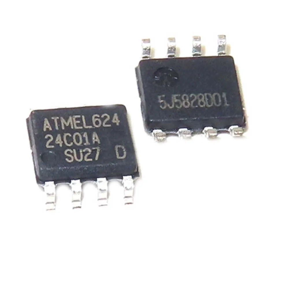 

10 PCS AT24C01A-10SU-2.7 SOP-8 AT24C01 24C01 2-Wire Serial EEPROM IC CHIP