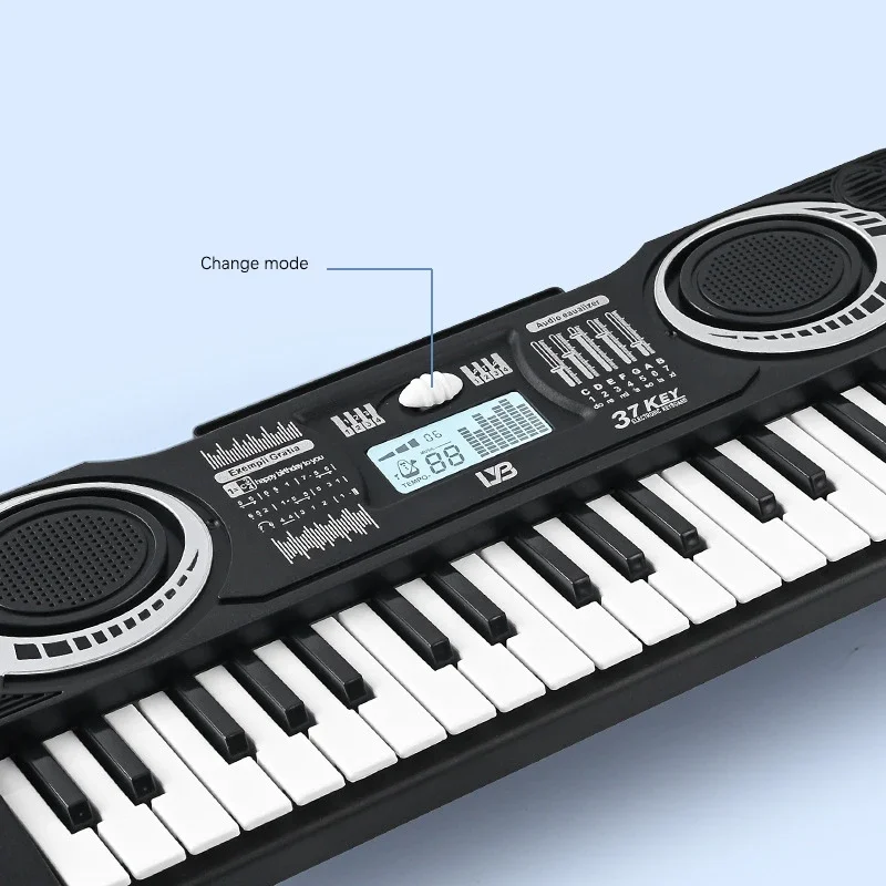Portable 37 Keys Digital Keyboard LED Display Digital Electronic Piano Children Musical Instrument Kids Educational Toy 5