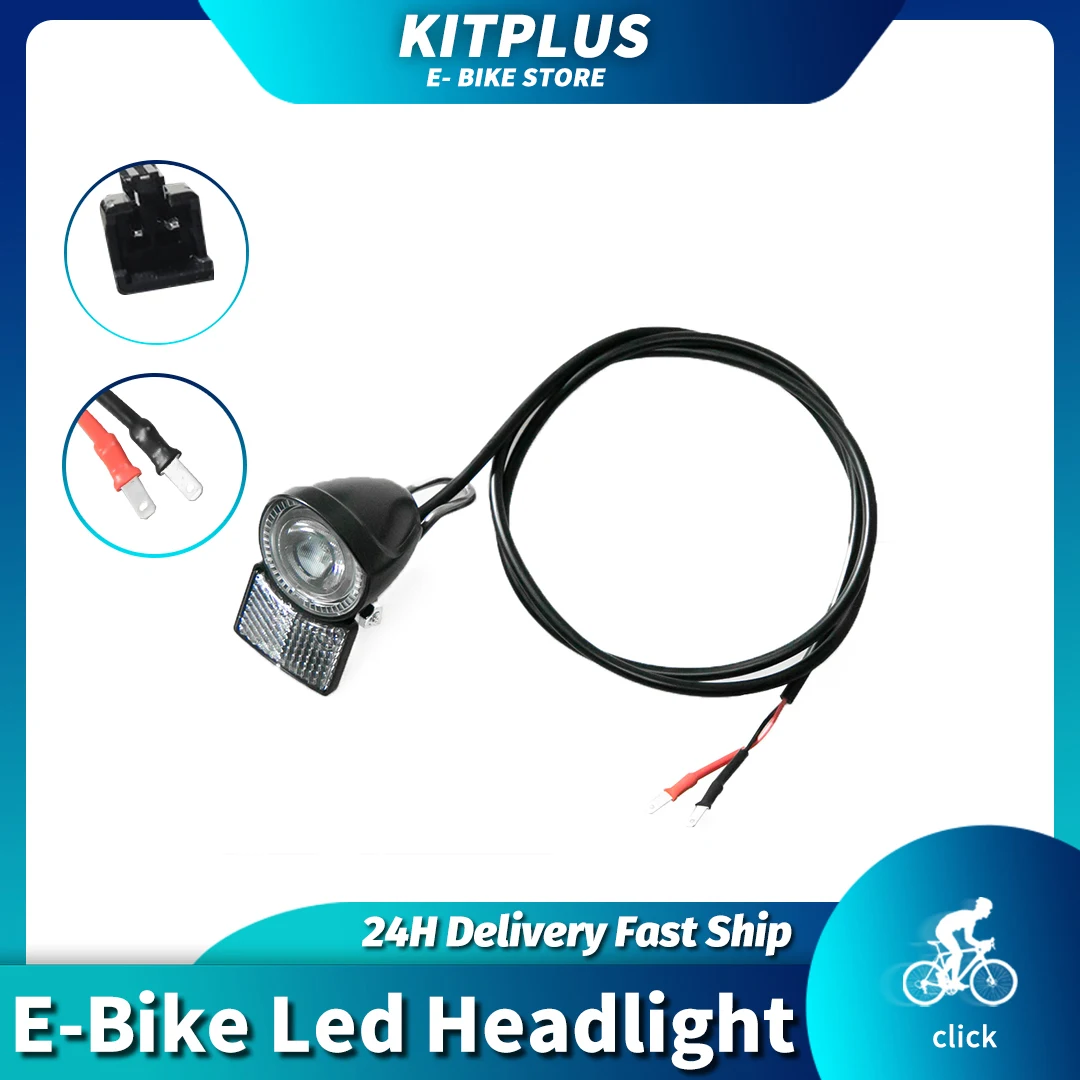 

Electric Bike 6V LED Front Light Flashlight For Bafang eBike BBS BBS01B BBS02B BBSHD Mid Motor Conversion Kit