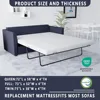 4 Inch Memory Foam Replacement Mattress for Sleeper Sofa and Couch Beds Queen Size CertiPUR US Certified 3