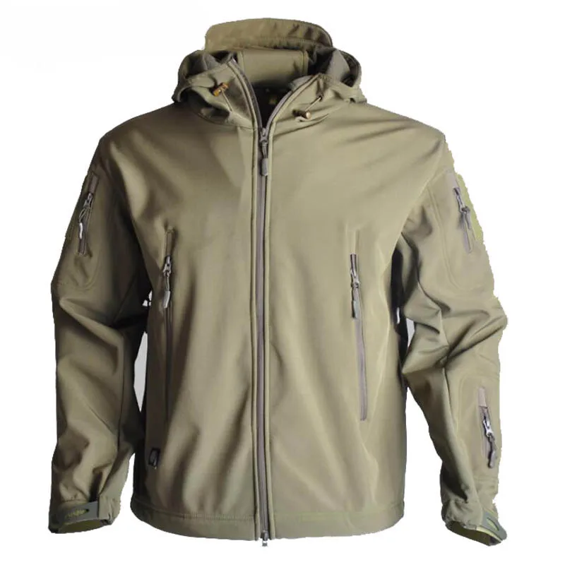 Tactical Jacket Military Soft Shell Jacket Set Men&s Waterproof Windproof Outdoor Sports Hiking Polar Jacket