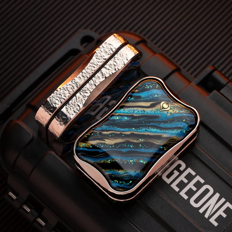 Peacock Aura Sand ステンレス　フィジェットトイ Peacock, Aura Sand, Fidget Slider