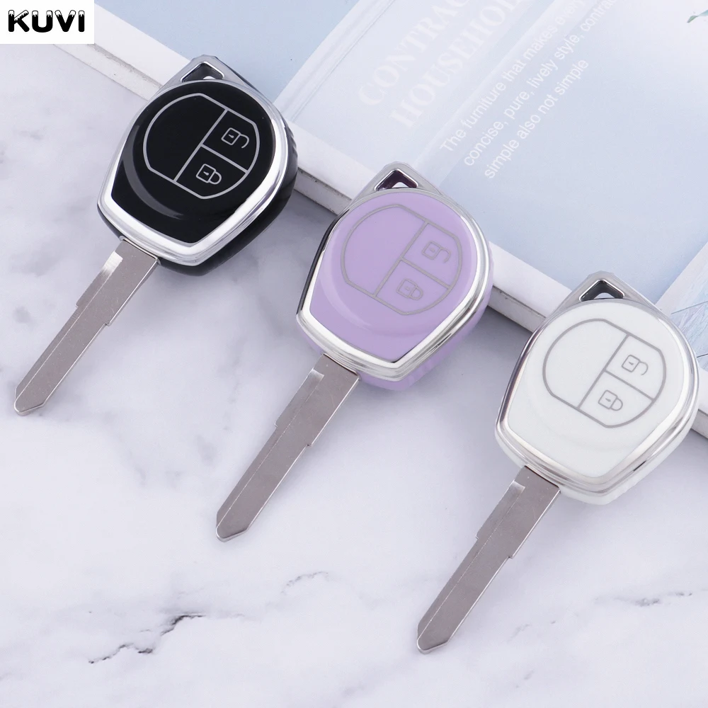 Fashion TPU Car Key Case Cover Shell Fob for Suzuki Swift Grand Liana SX4  Window Vitara Amagatarai Keychain Accessories Keyring