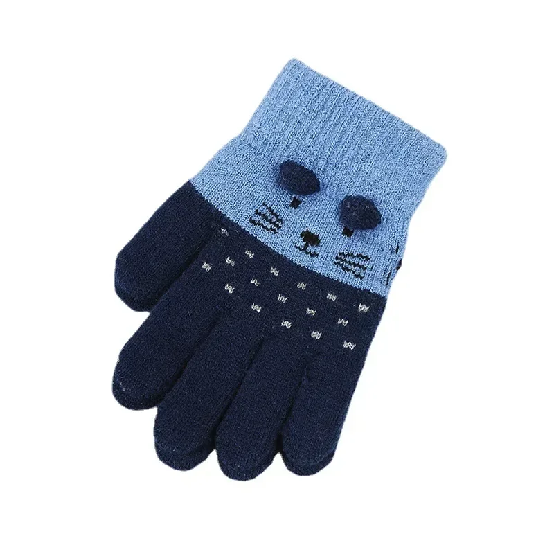 Cat Baby Mittens Knitted Children Boys Girls Winter Cute Cartoon Animal Kids Gloves Warm Gloves 3-7 Years Newborn Mitten baby mittens cat gloves