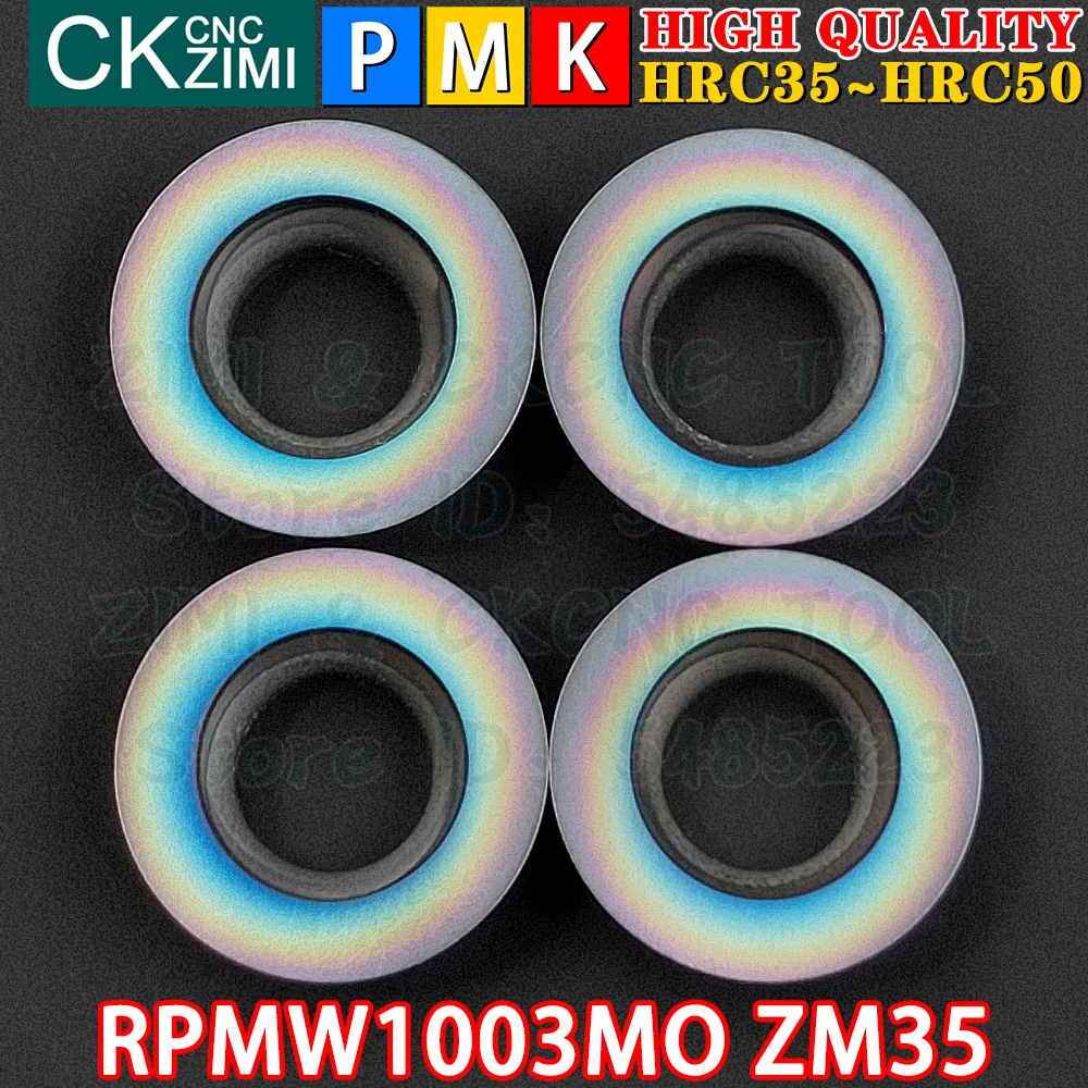 

RPMW1003MO ZM35 RPMW 1003 MO ZM35 R5 Carbide inserts Round Milling Inserts Face milling Indexable Tools CNC Metal lathe Tools