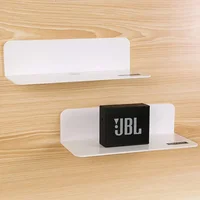 Acrylic Wall Mount Floating Shelves No-Drill Hanging Rack Kitchen Bathroom Display Hanger 2024 Latest Organizer Clear Storage 1