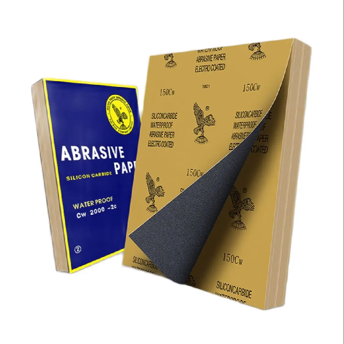 Sandpaper 60-2000 sandpaper wet dry Wet And Dry Dual-Use Car Wood Grinding And Polishing Resistant Silicon Carbide Water Sandpaper