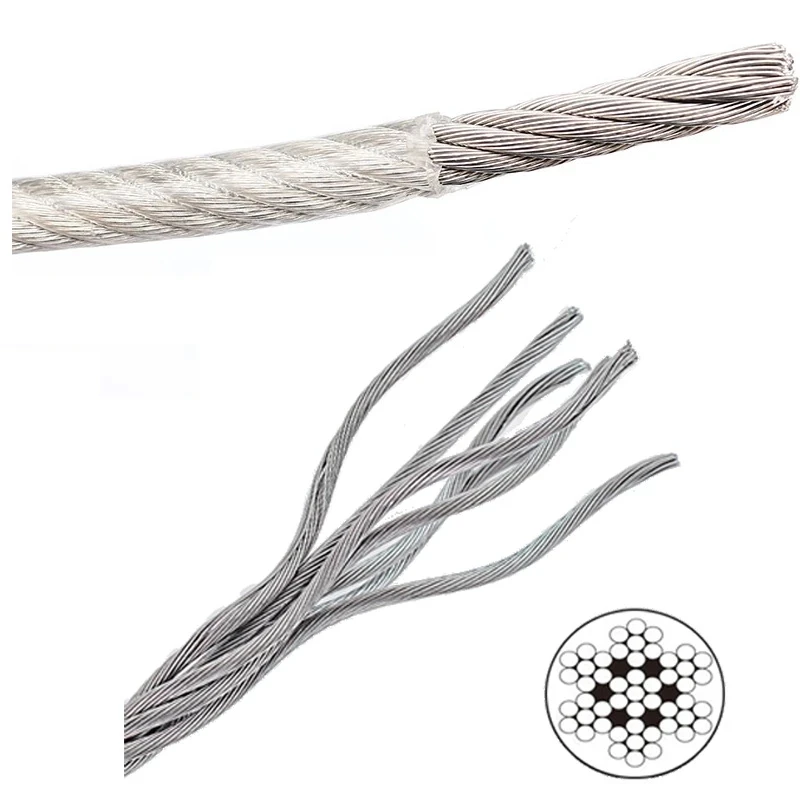 Stainless Steel Wire Rope 0.3mm-10mm Diameter 2-100m Length