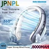 USB Neck Fan Bladeless Rechargeable LED 8000mAh