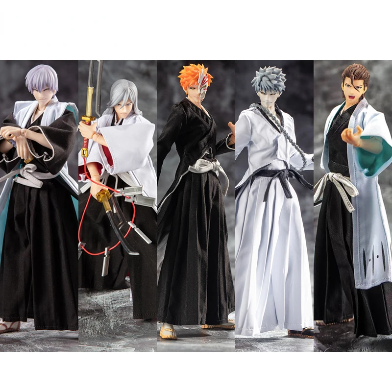 

В наличии дазин/отличные игрушки/GT отбеливатель Kurosaki Ichigo Aizen Sousuke Ukitake Jushiro Ichimaru Gin 18 см/7 дюймов 1/10 SHF экшн-фигурка