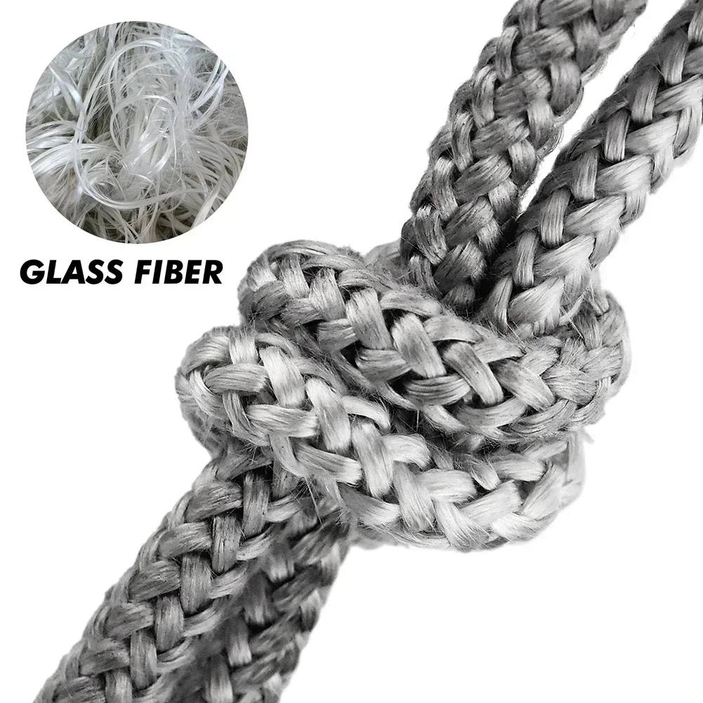 8/10/12/14/16mm Stove Rope Fiberglass Seal Stove Fire Rope Fireplace Door Sealing Cord Replacement 2.5m,stove rope seal