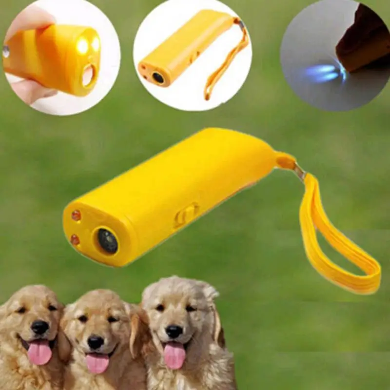 Pet Dog Repeller Whistle Anti Barking Stop Bark Training Device Trainer LED Ultrasonic 3 in 1 Anti Barking Dog Training dog whistle dog trainer