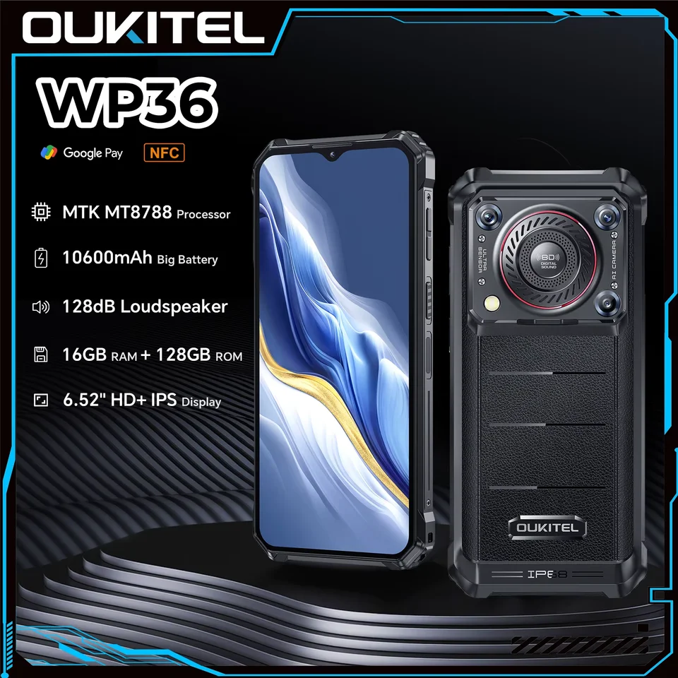 タフネス　スマホ　OUKITEL WP36 Pro 256GB Oukitel WP36 Pro IP68 Wasserdicht Robustes Handys 24GB+256GB