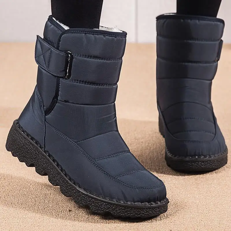Platform Snow Boots Women New Ladies Shoes Waterproof Shoes Woman Chunky Ankle Boots Punk Keep Warm Winter Shoes Botas Mujer