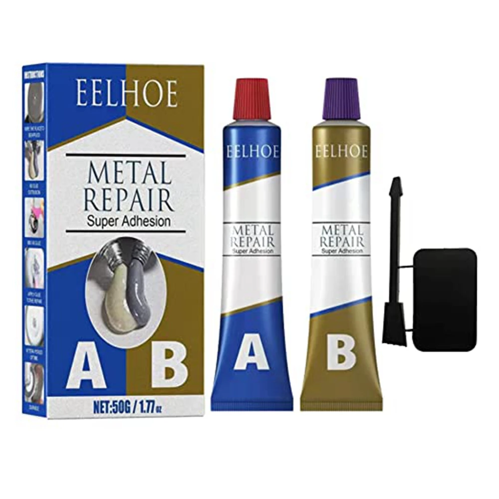 New Magic Repair Glue AB Metal Strength Iron Bonding Heat Resistance Cold Weld Metal Repair Adhesive Agent Caster Glue